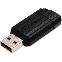 VERBATIM Store n Go Pinstripe USB Drive 128GB (Black)