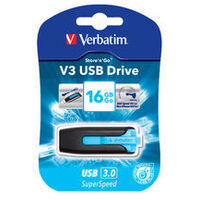 Verbatim 16GB V3 USB3.0 Blue Store'n'Go V3; Rectractable