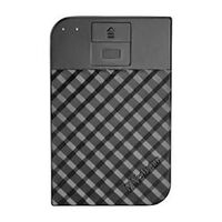 VERBATIM 2.5IN USB 3.1 GEN 1 STORE 'N' SAVE FINGERPRINT SECURE HDD GRID DESIGN 1TB-BLACK