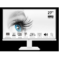 MSI PRO MP273W 27" FHD IPS Business Monitor, White