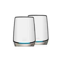 NETGEAR RBK862S Orbi Tri-Band WiFi 6 Mesh System - 2 pack (RBK862S-100APS)