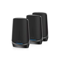 NETGEAR Orbi Quad-band AXE11000 WiFi 6E Mesh System Black - 3 pack (RBKE963B)