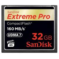 SanDisk 32GB Extreme Pro CF CompactFlash Memory Card - 160MB/s