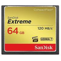 SanDisk 64GB Extreme CF CompactFlash Memory Card - 120MB/s