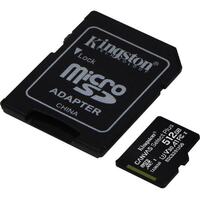 KINGSTON 512GB MICROSDXC CANVAS SELECT 100R A1 C10 CARD + SD ADAPTER - SDCS2/512GB