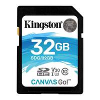 Kingston 32GB Canvas Go SDHC UHS-I U3 Class 10 Memory Card - 90MB/s