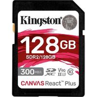 KINGSTON 128GB SDXC React Plus HS-II 300R/260W U3 V90 Full HD/4K/8K - SDR2/128GB