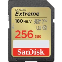 SanDisk EXTREME SDXC SDXVV 256GB V30 U3 C10 UHS- - SDSDXVV-256G-GNCIN