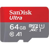 SANDISK ULTRA MICROSDXC SQUA4 64GB A1 C10 U1 UHS-I 120MB/S R 4X6