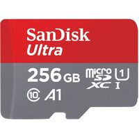 SanDisk Ultra microSDXC SQUAC 256GB A1 C10 U1 UHS-I 150MB/s R 4x6