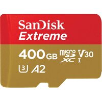 SanDisk 400GB Extreme microSDXCU3C10A2UHS-I160MB/s R90MB/sW4x6SD