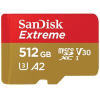 SanDisk 512GB Extreme microSD SDHC SQXAF V30 U3 C10 A1 UHS-1 