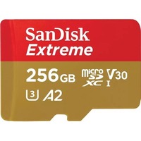 SanDisk EXTREME MICROSDXC SQXAV 256GB V30 U3 C10 - SDSQXAV-256G-GN6MA