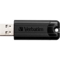 VERBATIM STORE N GO PINSTRIPE USB 3.0 DRIVE 32GB - BLACK MICROBAN - 66775