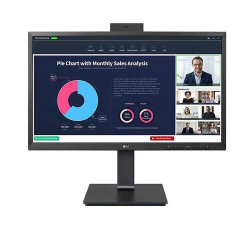 LG 24BP750C-B 23.8" Full HD IPS Monitor with Webcam & 65W USB-C