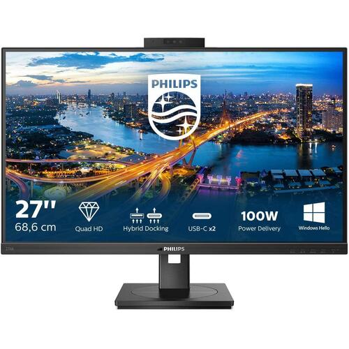 PHILIPS 27" DAISY CHAIN BUNDLE, 1X 276B1JH, USB-C DOCK, WEBCAM - 276B1JH-275B1