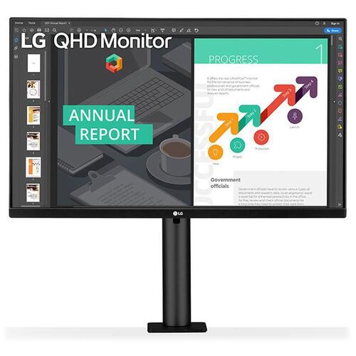 LG 27QN880-B 27'' QHD Ergo IPS Monitor,2560x1440,5ms,60Hz,USB-C