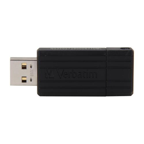 VERBATIM Store'n'Go Pinstripe USB Drive 32GB (Black)