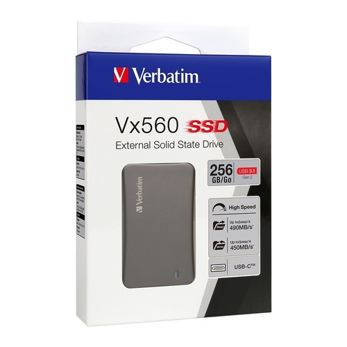 Verbatim Vx560 USB3.1 External SSD 256GB