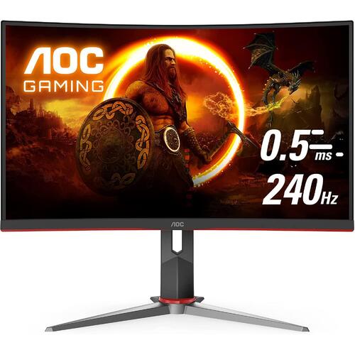 AOC C27G2Z 27" Curved Frameless Ultra-Fast Gaming Monitor, FHD 1080p