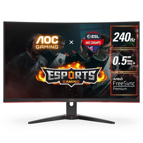 AOC C32G2ZE 31.5" 240Hz 0.5ms FreeSync Premium Curved Gaming Monitor