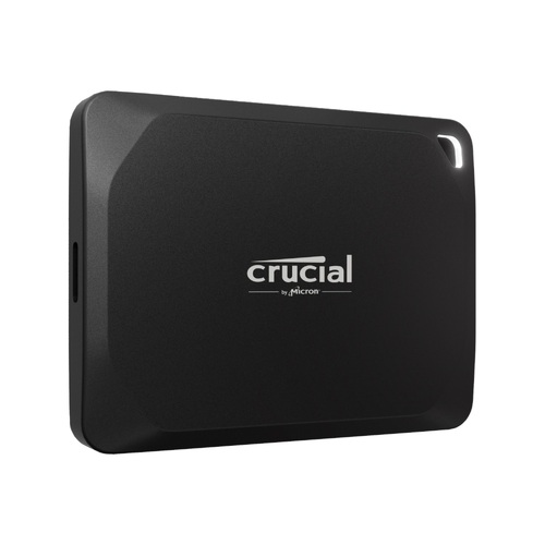 CRUCIAL X10 PRO 1TB PORTABLE USB-C SSD, 2100R/2000W MB/s, BLACK - CT1000X10PROSSD9