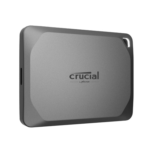 CRUCIAL X9 PRO 1TB PORTABLE USB-C SSD, UP TO 1050MB/s R/W, SILVER - CT1000X9PROSSD9