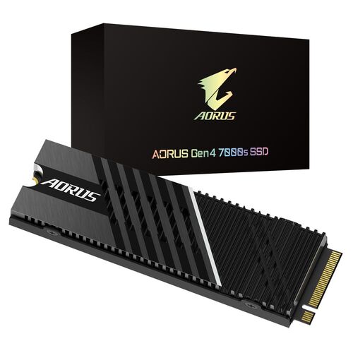 Gigabyte AORUS Gen4 7000s 2TB M.2 SSD, NVMe 1.4, 2280, 7000/6850 MB/s Seq. Read/Write, 1400TBW