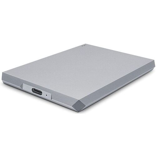 Seagate- LaCie Mobile Drive 1TB External Hard Drive HDD  Moon Silver USB-C USB 3.0