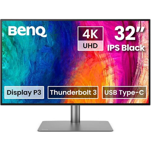 BenQ PD3225U 32 Inch 4K IPS Black UHD Thunderbolt Monitor for MacBook