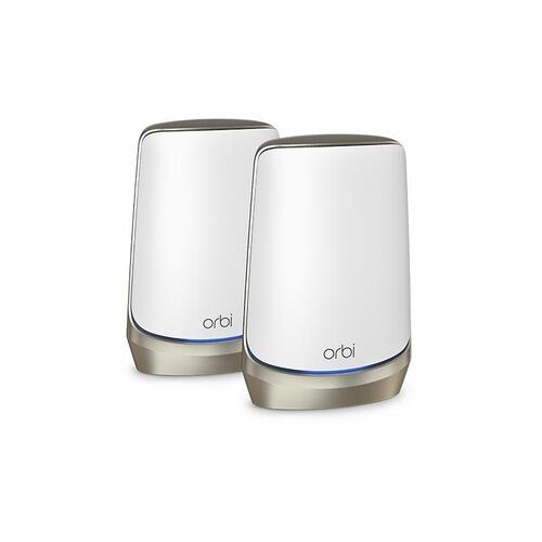 NETGEAR Orbi Quad-band AXE11000 WiFi 6E Mesh System - 2 pack (RBKE962-100APS)