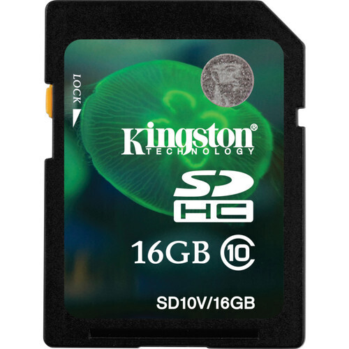 Kingston 16GB SDHC Class 10 UHS-1 Flash Card SD10V/16GB