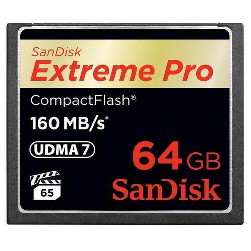 SanDisk 64GB Extreme Pro CF CompactFlash Memory Card - 160MB/s