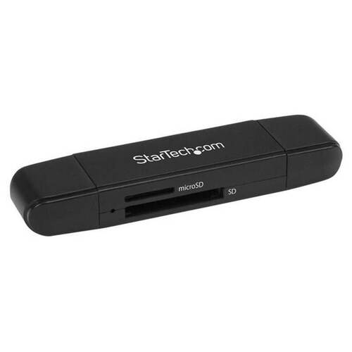 StarTech SD microSD Card Reader, For USB-C and USB-A Enabled Devices - SDMSDRWU3AC