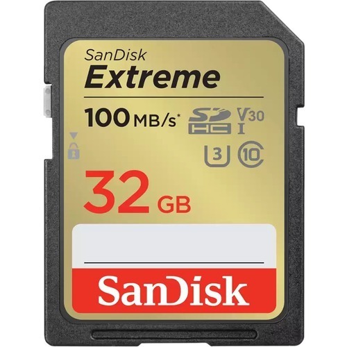 SanDisk EXTREME SDHC SDXVT 32GB V30 U3 C10 UHS-I - SDSDXVT-032G-GNCIN