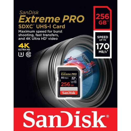 SanDisk SDSDXXY-256G-GN4IN 256GB Extreme Pro SDXC Card