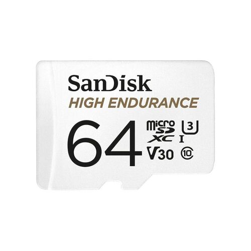 SanDisk 64GB High Endurance microSDXC UHS-I C10 U3 V30 Memory Card - 100MB/s