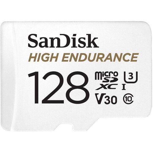 SanDisk 128GB High Endurance microSDXC Card SQQNR 128G UHS I C10 U3 V30 100MB/s R 40MB/s W SD adaptor