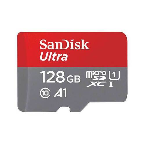 SanDisk 128GB Ultra microSDXC A1 UHS-I Memory Card with Adapter - 100MB/s