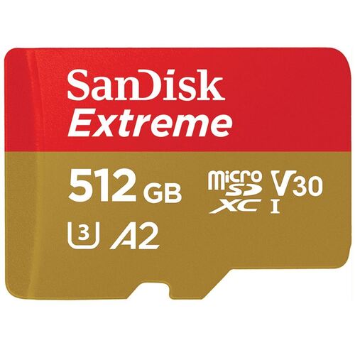 SanDisk 512GB Extreme microSD SDHC SQXAF V30 U3 C10 A1 UHS-1 