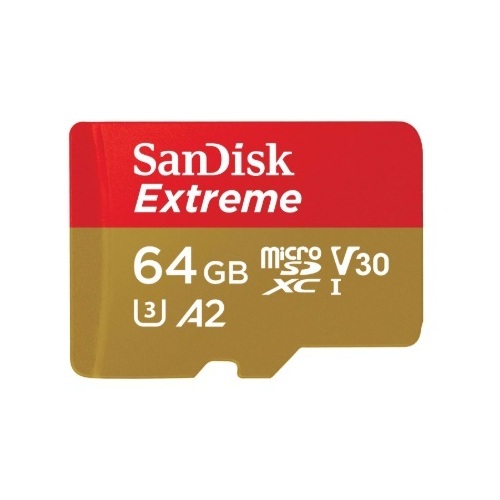 SanDisk Extreme microSDXC,V30, 3,C10, A2,UHS-I,160MB/s R, 60MB/s W