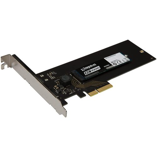 Kingston SKC1000H/960G KC1000 NVMe PCIe 960 GB HHHL PCI Express 3.0 Solid State Drive, Black