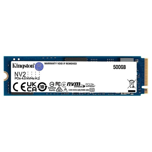 Kingston NV2 500GB PCIe 4.0 NVMe M.2 2280 SSD - SNV2S/500G