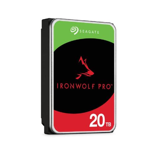 SEAGATE IronWolf Pro, NAS, 3.5" HDD, 20TB, SATA 6Gb/s, 7200RPM, 256MB Cache - ST20000NT001