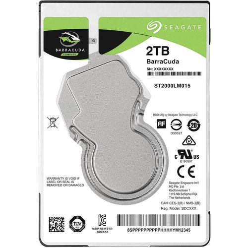 Seagate ST2000LM015 2TB BarraCuda 2.5" SATA3 5400RPM Laptop Hard Drive