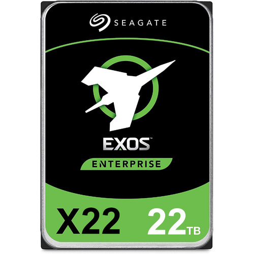 Seagate Exos X22 22TB 3.5" Enterprise HDD - Standard Model FastFormat (512e/4Kn)