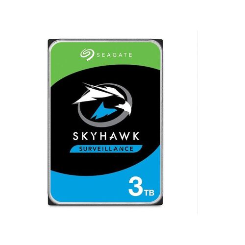 SEAGATE SKYHAWK SURVEILLANCE INTERNAL 3.5" SATA DRIVE, 3TB ST3000VX014-DHI