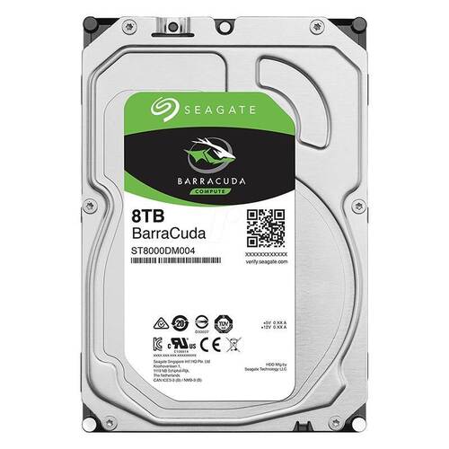 Seagate ST8000DM004 8TB BarraCuda 3.5" SATA3 Desktop Hard Drive