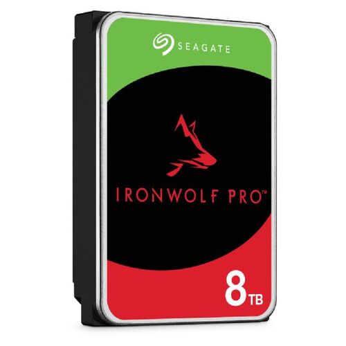 SEAGATE IronWolf Pro, NAS, 3.5" HDD, 8TB, SATA 6Gb/s, 7200RPM, 256MB Cache - ST8000NT001