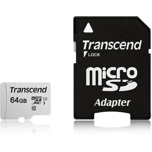 Transcend 64GB MICRO SD UHS-I U1 WITH ADAPTER 95MB